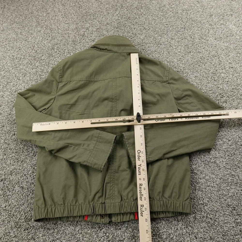 Banana Republic Jacket Womens S Green Military Full Zip Casual Field Coat Safari